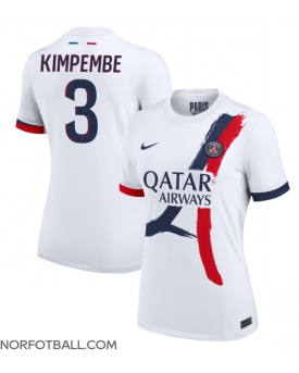 Billige Fotballdrakt Paris Saint-Germain Presnel Kimpembe #3 Replika Bortedrakt Dame 2024-25 Kortermet